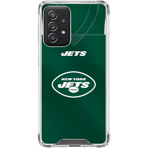 NFL New York Jets Team Jersey Galaxy A52 5G Clear Case